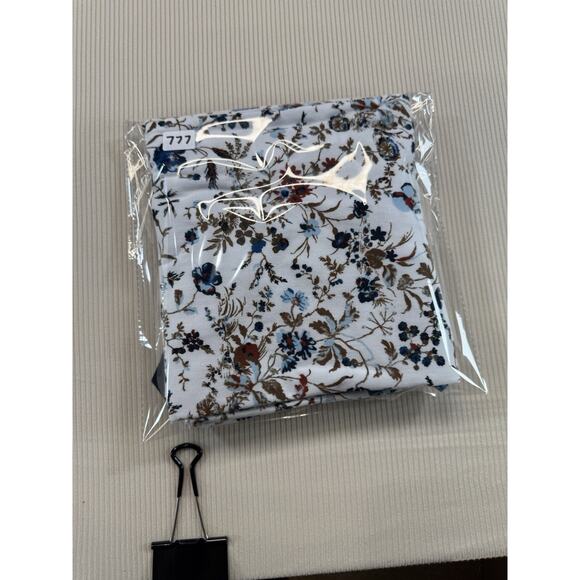 Perry Ellis Men’s XXL Floral Print T-Shirt White Blue Red Pima Cotton Crew Neck - Picture 10 of 10